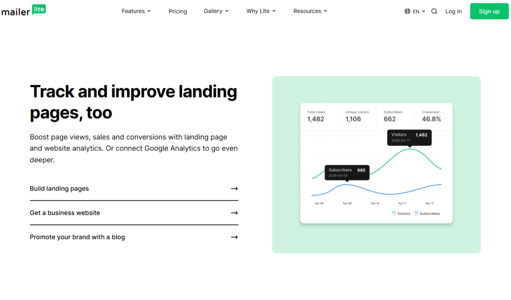MailerLite subscriber activity tracking