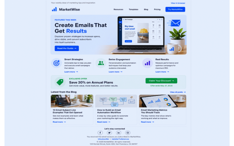 Newsletter campaigns